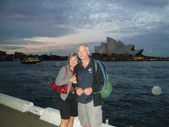 me and Leon in front of Opera House