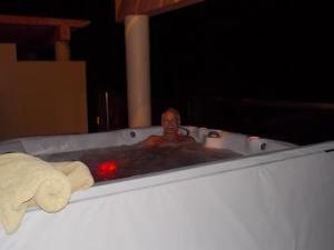 Hot tub before bed - yes, we love to sit in the hot tub!