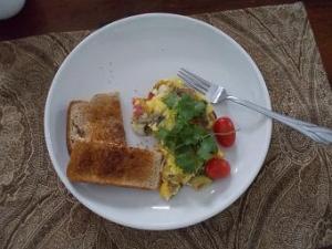 Started off the weekend with a great frittata.  Yum!