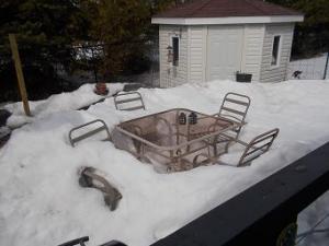 Spent a lot of time watching the snow melt.  A fine Canadian pursuit.