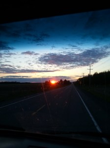 Sunset, May 17.  It's promising to be a beautiful weekend.