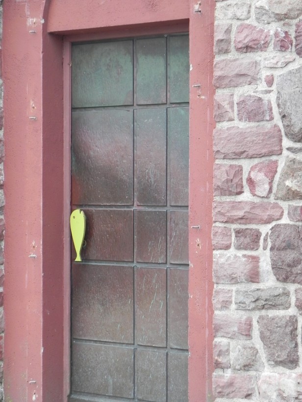 handle on the church doors