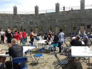 new immigrants at Levis fort