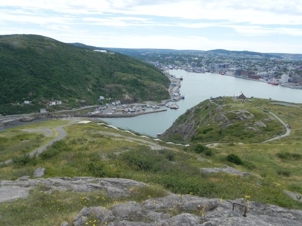 St. Johns Harbour, which is really very small and narrow to get through.