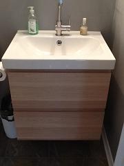 powder room reno from last spring