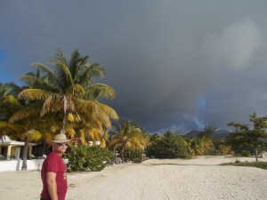An occasional rain shower in the making