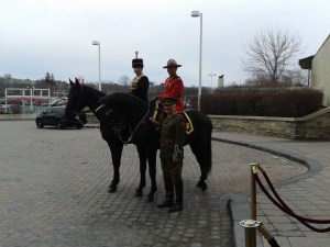Royal Canadian Hussars and RCMP horses