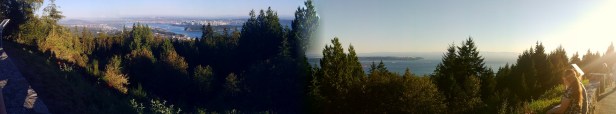 panorama from Cypress Mountain