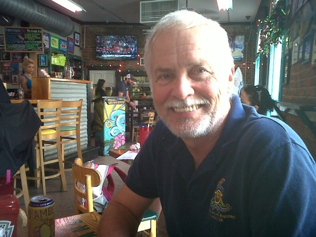 lunch at retired surfer's bar